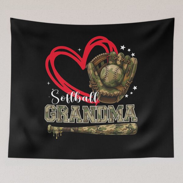 Item preview, Camo Softball Grandma Heart Design designed and sold by LashondaGreen89.