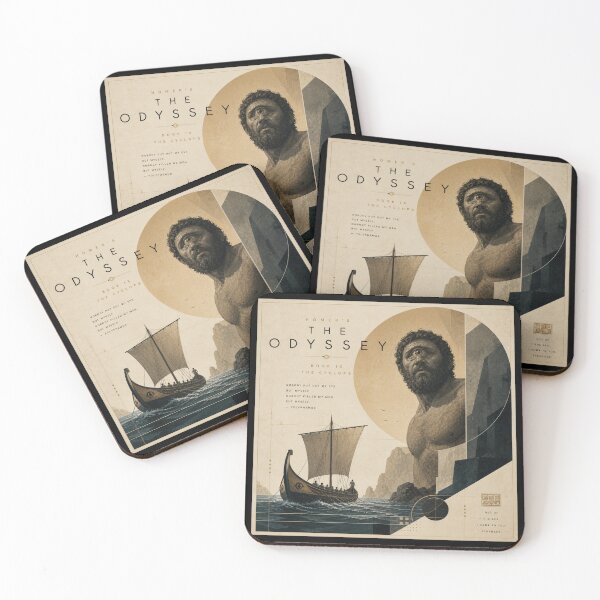 Item preview, Homer’s Odyssey Cyclops Poster – Ancient Greek Mythology Art designed and sold by TheClockOutClub.