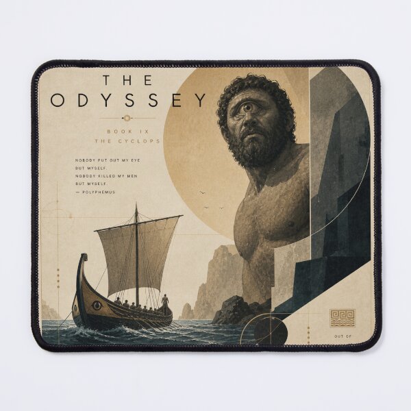 Item preview, Homer’s Odyssey Cyclops Poster – Ancient Greek Mythology Art designed and sold by ThreadTheory976.