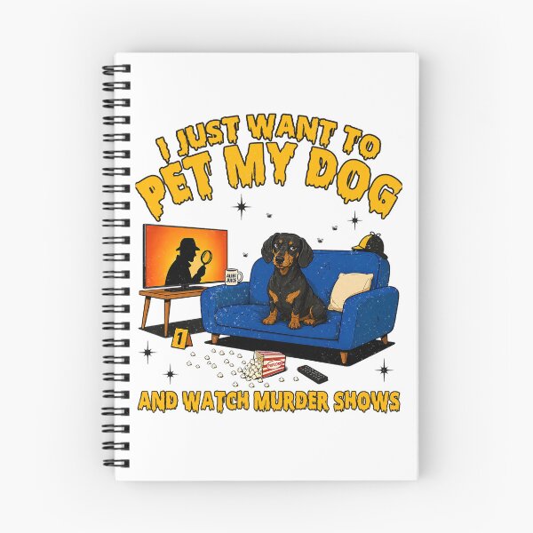 Item preview, Funny I Just Want to Pet My Dog and Watch Murder Shows designed and sold by Patchina.