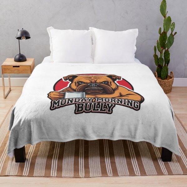 Item preview, Monday Morning Bully Grumpy Bulldog Coffee Funny Art Print designed and sold by Sky-bully.