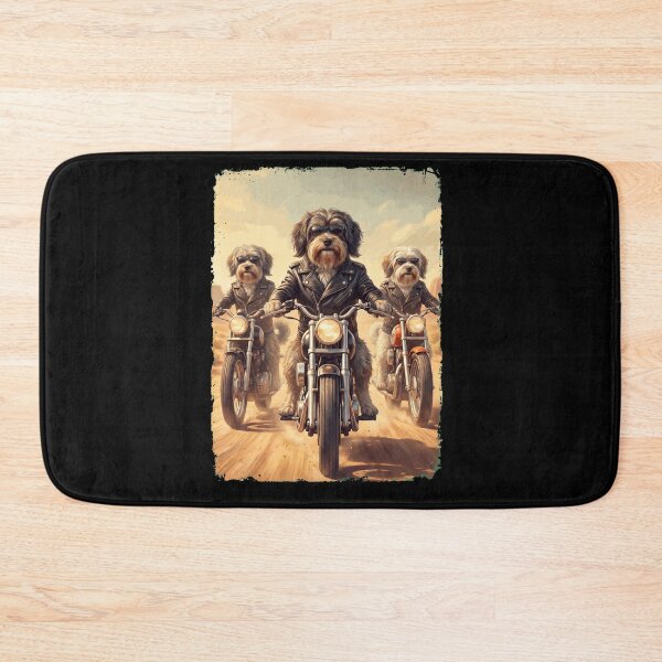 Item preview, Funny Lowchen Motorcycle Meme Dog Lover designed and sold by DoodleTortle.