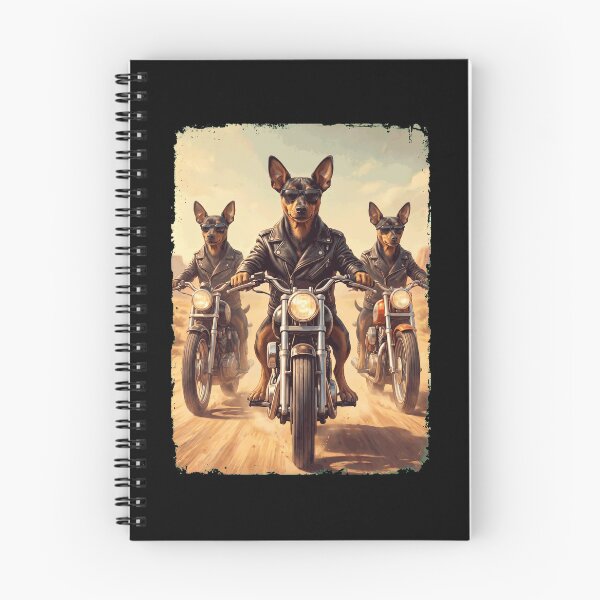 Item preview, Funny Miniature Pinscher Motorcycle Meme Dog Lover designed and sold by DoodleTortle.