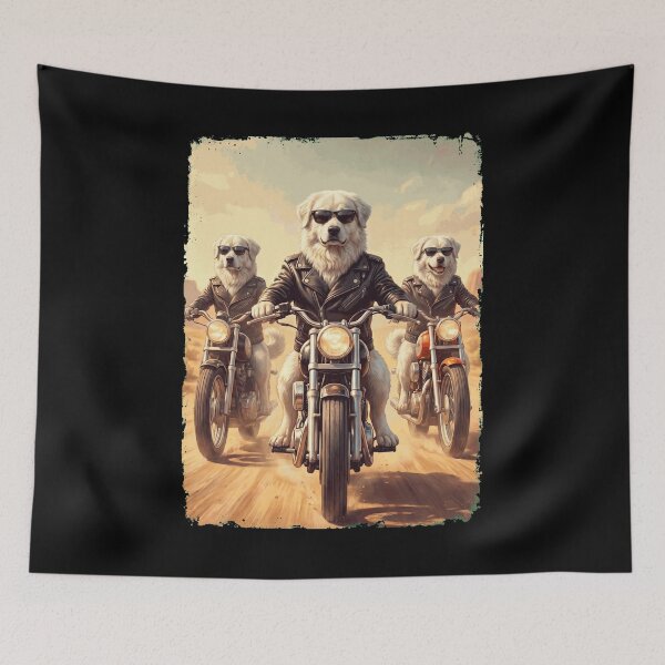 Item preview, Funny Maremma Sheepdog Motorcycle Meme Dog Lover designed and sold by DoodleTortle.