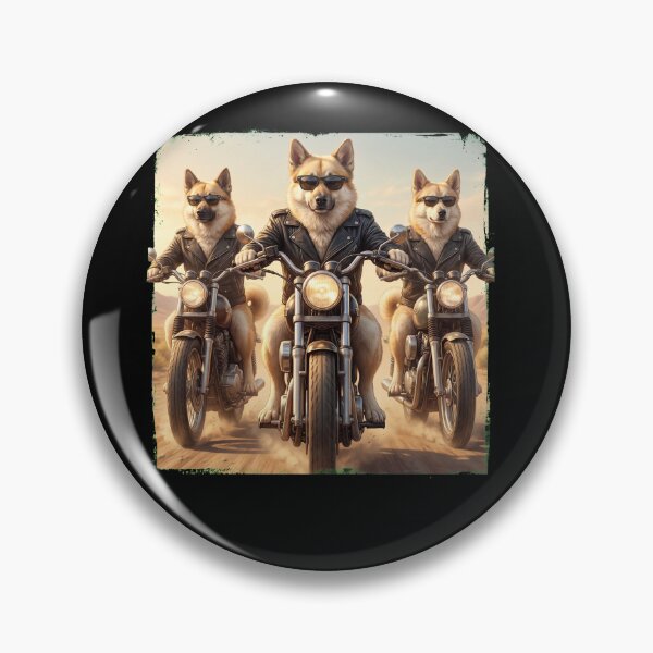 Item preview, Funny Norwegian Buhund Motorcycle Meme Dog Lover designed and sold by DoodleTortle.