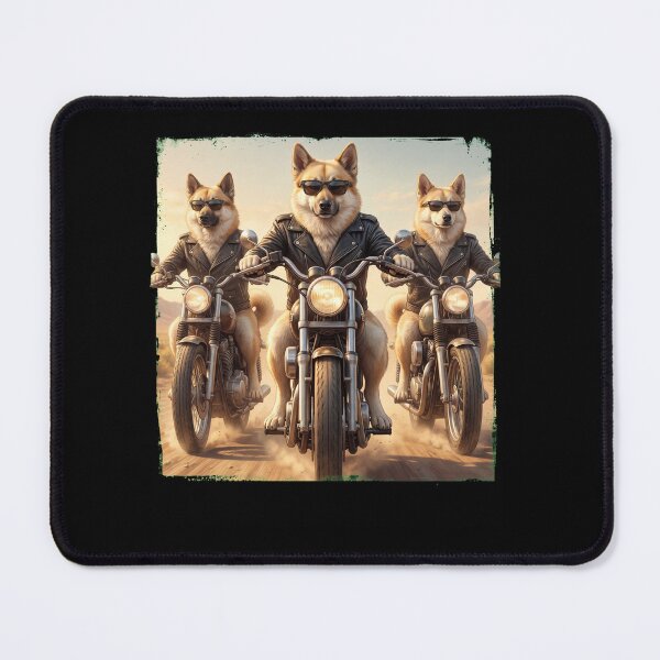 Item preview, Funny Norwegian Buhund Motorcycle Meme Dog Lover designed and sold by DoodleTortle.