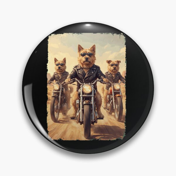Item preview, Divertido meme de Norwich Terrier en motocicleta para amantes de los perros designed and sold by DoodleTortle.