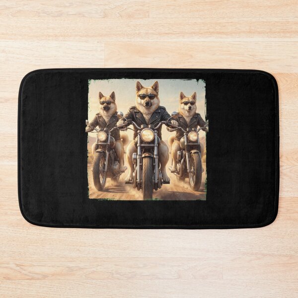 Item preview, Funny Norwegian Buhund Motorcycle Meme Dog Lover designed and sold by DoodleTortle.