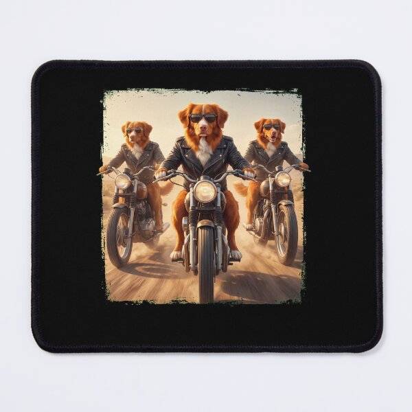 Item preview, Funny Nova Scotia Duck Tolling Retriever Motorcycle Meme Dog Lover designed and sold by DoodleTortle.