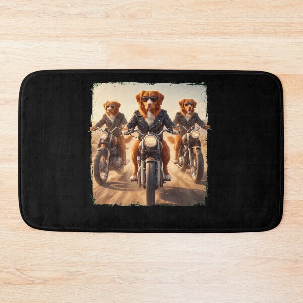 Item preview, Funny Nova Scotia Duck Tolling Retriever Motorcycle Meme Dog Lover designed and sold by DoodleTortle.