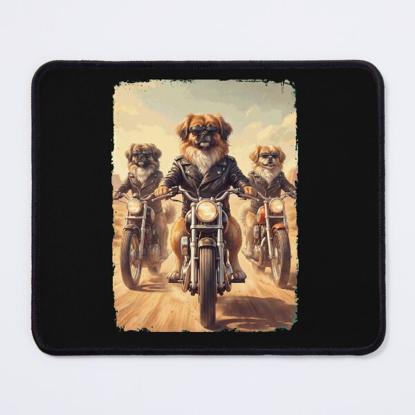 Item preview, Funny Pekingese Motorcycle Meme Dog Lover designed and sold by DoodleTortle.