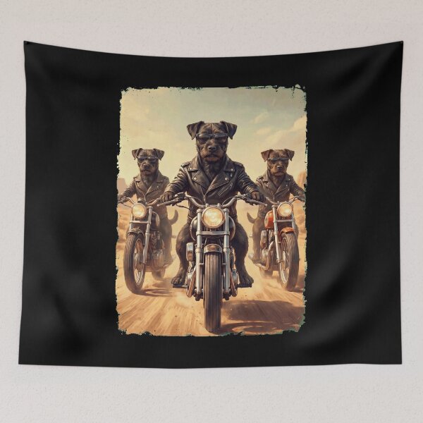 Item preview, Funny Patterdale Terrier Motorcycle Meme Dog Lover designed and sold by DoodleTortle.