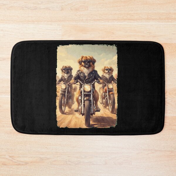 Item preview, Funny Pekingese Motorcycle Meme Dog Lover designed and sold by DoodleTortle.