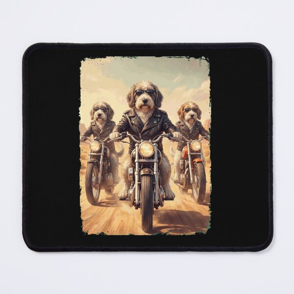 Item preview, Funny Petit Basset Griffon Vendeen Motorcycle Meme Dog Lover designed and sold by DoodleTortle.
