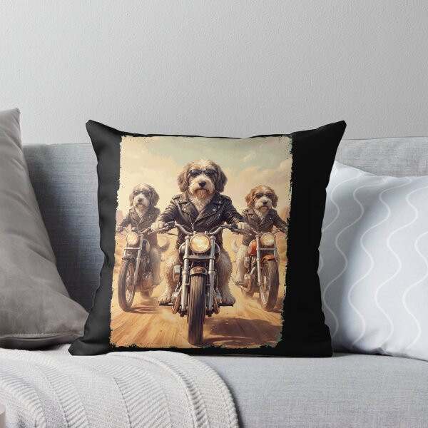 Item preview, Funny Petit Basset Griffon Vendeen Motorcycle Meme Dog Lover designed and sold by DoodleTortle.