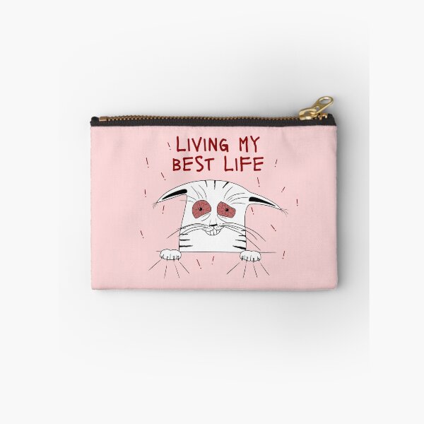 Item preview, Living My Best Life - Funny Stressed Cat  designed and sold by Ajova-.