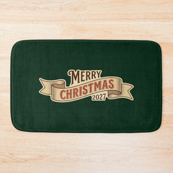 Item preview, Merry Christmas 2027: Vintage Banner Holiday Typography designed and sold by MalisoStickers.