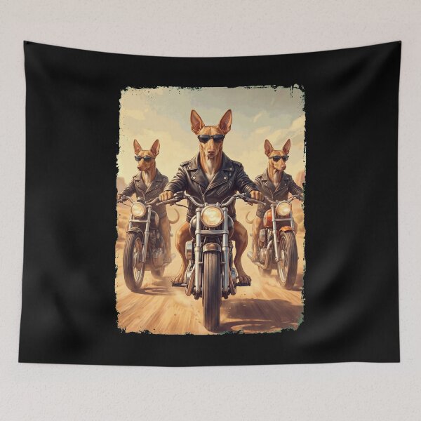 Item preview, Funny Pharaoh Hound Motorcycle Meme Dog Lover designed and sold by DoodleTortle.