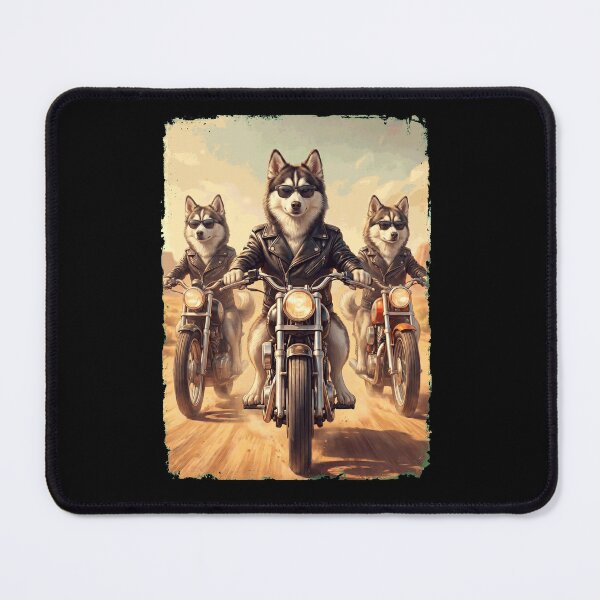 Item preview, Funny Pomsky Motorcycle Meme Dog Lover designed and sold by DoodleTortle.