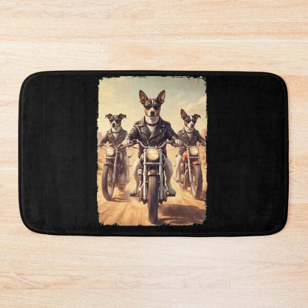 Item preview, Funny Rat Terrier Motorcycle Meme Dog Lover designed and sold by DoodleTortle.
