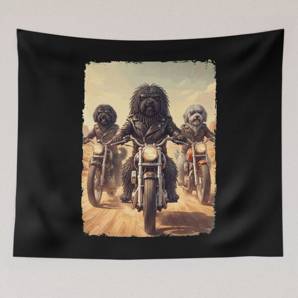 Item preview, Funny Puli Motorcycle Meme Dog Lover designed and sold by DoodleTortle.
