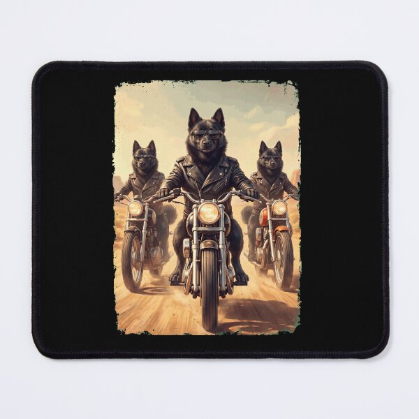 Item preview, Funny Schipperke Motorcycle Meme Dog Lover designed and sold by DoodleTortle.