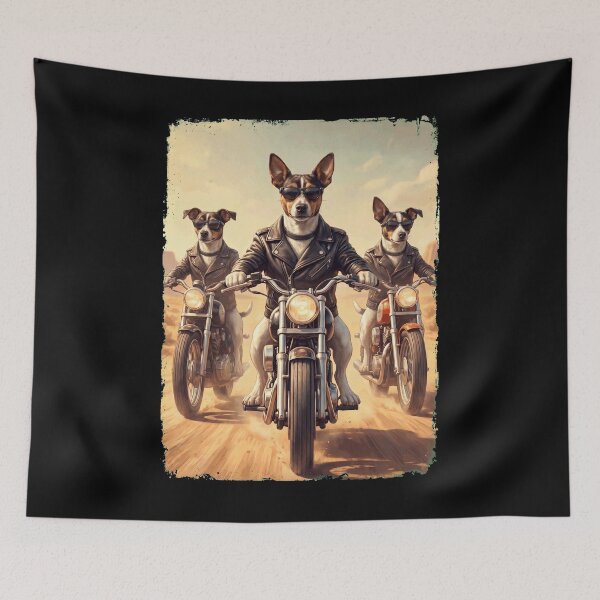 Item preview, Funny Rat Terrier Motorcycle Meme Dog Lover designed and sold by DoodleTortle.