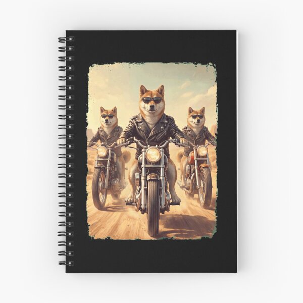 Item preview, Funny Shiba Inu Motorcycle Meme Dog Lover designed and sold by DoodleTortle.