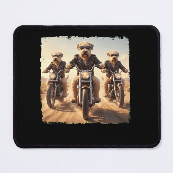Item preview, Funny Soft Coated Wheaten Terrier Motorcycle Meme Dog Lover designed and sold by DoodleTortle.