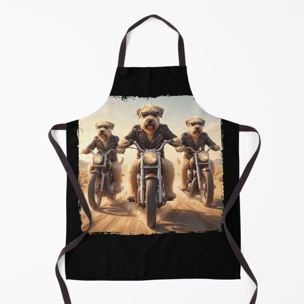 Item preview, Funny Soft Coated Wheaten Terrier Motorcycle Meme Dog Lover designed and sold by DoodleTortle.