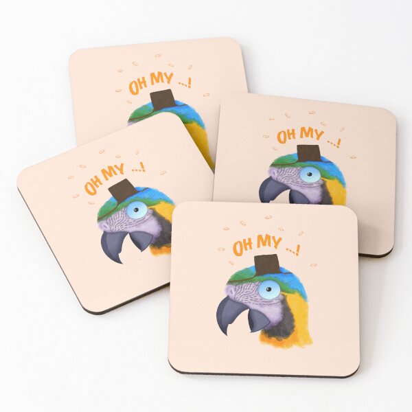 Item preview, OH MY! - Funny Surprised Pirate Parrot designed and sold by Ajova-.