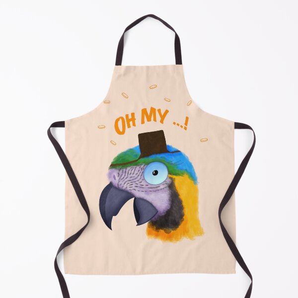 Item preview, OH MY! - Funny Surprised Pirate Parrot designed and sold by Ajova-.