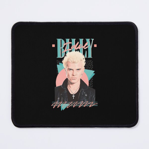 Artikelvorschau, Billy Idol 80er-Jahre-Porträt mit Neon-Memphis-Style-Vibes entworfen und verkauft von kogshop.
