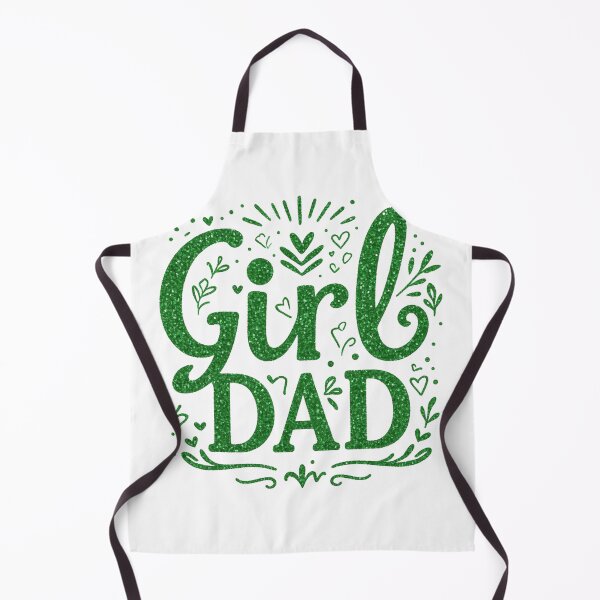 Item preview, Cute Girl Dad Floral Typography Green Heart Aesthetic designed and sold by EchoPrint Co..