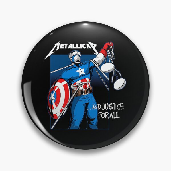 Item preview,  Captain America And Justice For All Metallica Mash designed and sold by Alison Magurean.