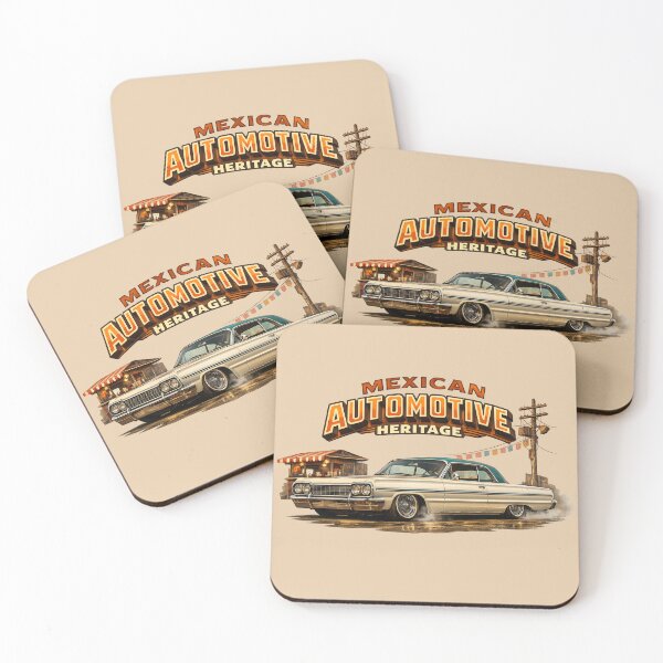 Item preview, Mexican Automotive Heritage | Classic Lowrider Culture Art designed and sold by Retro Arabica.