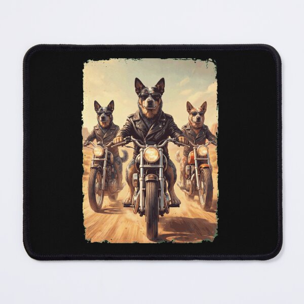 Item preview, Funny Texas Heeler Motorcycle Meme Dog Lover designed and sold by DoodleTortle.