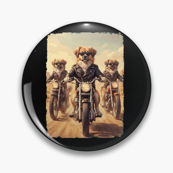 Item preview, Funny Tibetan Spaniel Motorcycle Meme Dog Lover designed and sold by DoodleTortle.