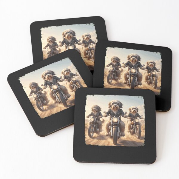 Item preview, Funny Tibetan Terrier Motorcycle Meme Dog Lover designed and sold by DoodleTortle.