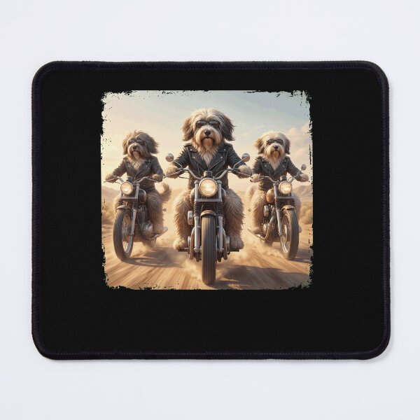 Item preview, Funny Tibetan Terrier Motorcycle Meme Dog Lover designed and sold by DoodleTortle.