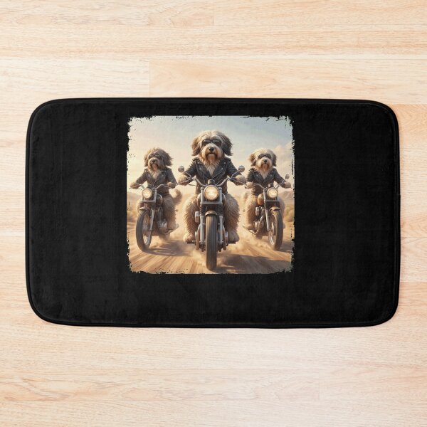 Item preview, Funny Tibetan Terrier Motorcycle Meme Dog Lover designed and sold by DoodleTortle.