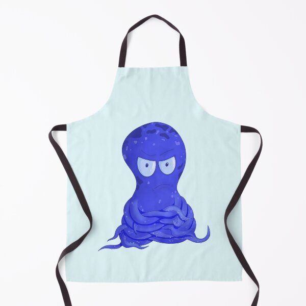 Item preview, The Grumpy Octopus - Hand-drawn Moody Sea Creature designed and sold by Ajova-.