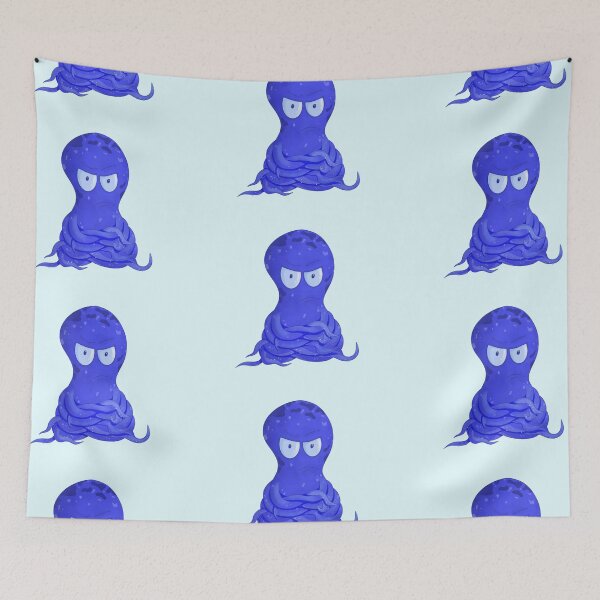 Item preview, The Grumpy Octopus - Hand-drawn Moody Sea Creature designed and sold by Ajova-.
