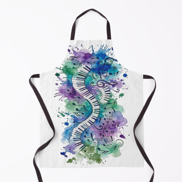 Item preview, Abstract Watercolor Piano Melodies - Vibrant Musical Art designed and sold by Style-InkPulse.