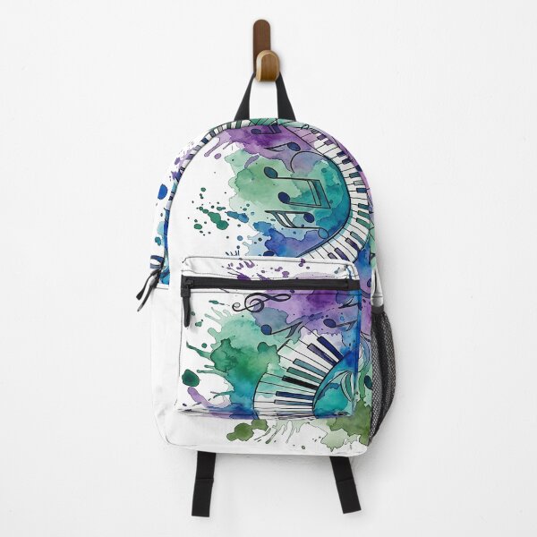 Item preview, Abstract Watercolor Piano Melodies - Vibrant Musical Art designed and sold by Style-InkPulse.