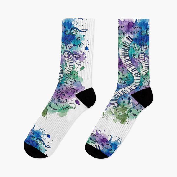 Item preview, Abstract Watercolor Piano Melodies - Vibrant Musical Art designed and sold by Style-InkPulse.