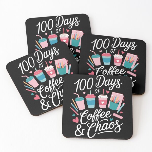 Item preview, 100 Days Of Coffee And Chaos Teacher 100th Day Of School designed and sold by TrinaEspinoza.