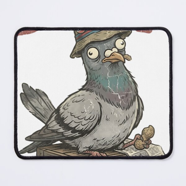 Item preview, Vintage Pigeon Illustration with Derp Typography designed and sold by aashcreat.