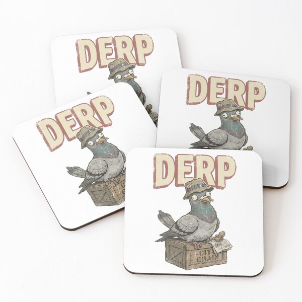 Item preview, Vintage Pigeon Illustration with Derp Typography designed and sold by aashcreat.
