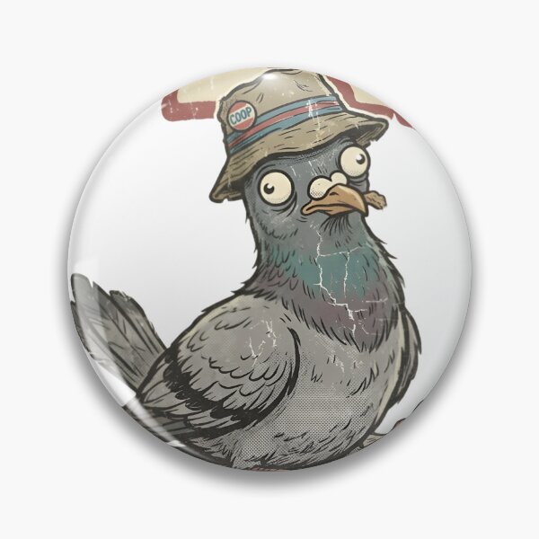 Item preview, Vintage Pigeon Illustration with Derp Typography designed and sold by aashcreat.